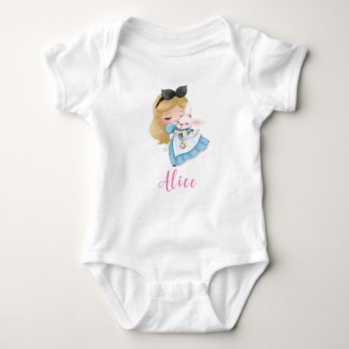Cute Alice in Wonderland Girl Baby Bodysuit
