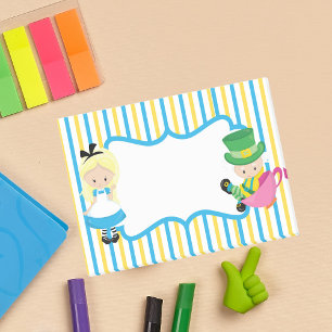Cute Alice in Wonderland Kids Post-it Notes