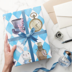 Cute Alice in Wonderland Wrapping Paper
