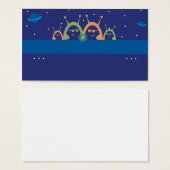 cute alien family spacemen planets personal callin (Front & Back)