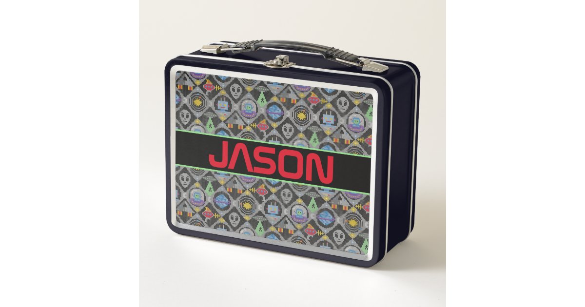 Cute Alien Metal Lunch Box | Zazzle