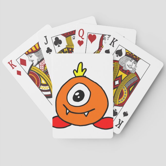 Cute Alien Poker Cards (Back)