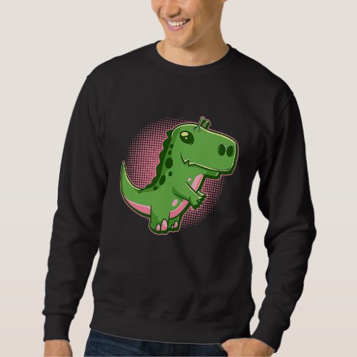 Cute Alien Rex Dinosaur Extraterrestrials   Trex Sweatshirt