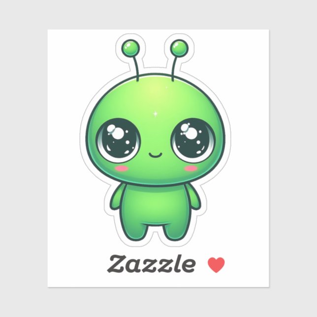 Cute Alien Sticker (Sheet)