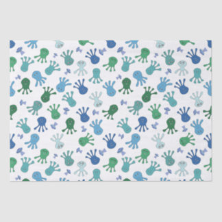Cute Aliens Birthday Party Tissue Paper