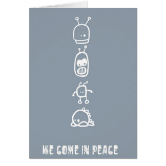 Cute Aliens Cards