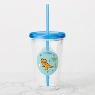 Cute Alioramus Acrylic Tumbler
