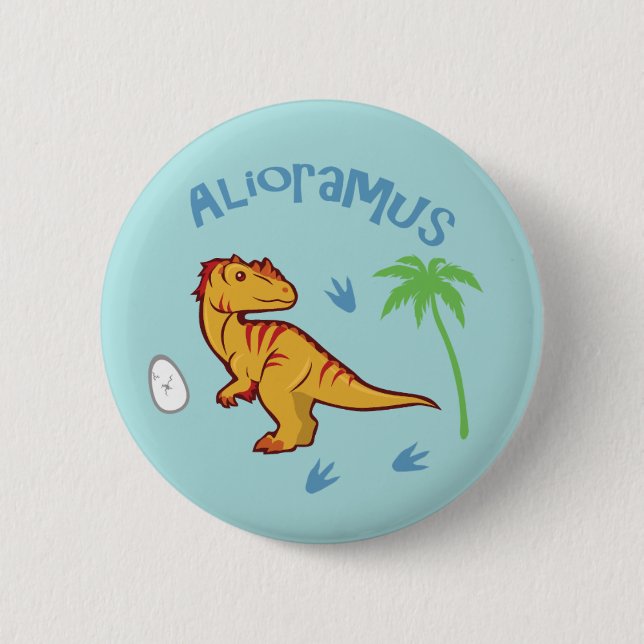Cute Alioramus Button (Front)