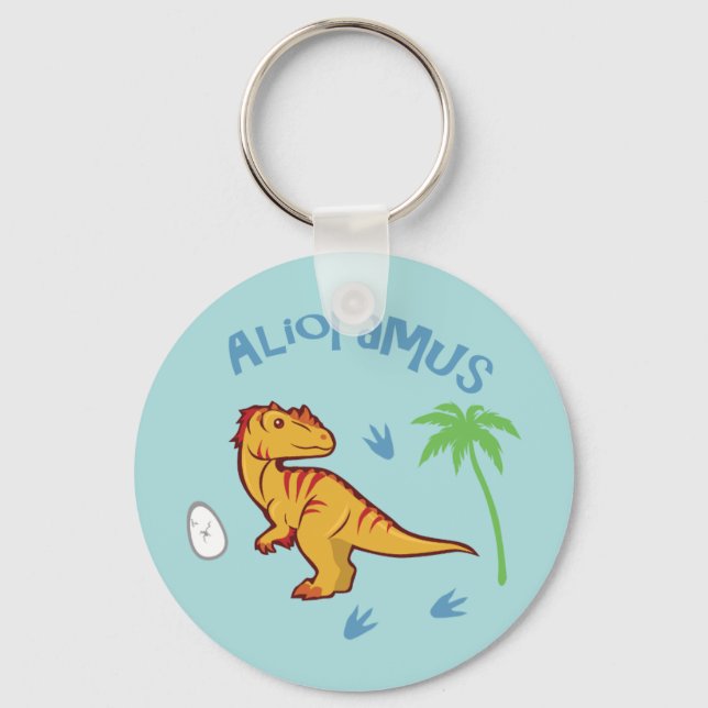 Cute Alioramus Keychain (Front)