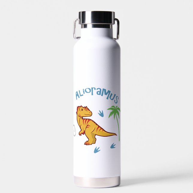 Cute Alioramus Water Bottle (Front)