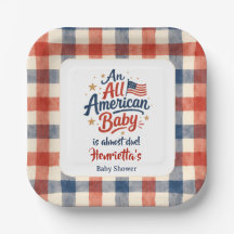 Cute All American Baby Shower Design