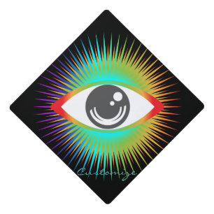 Cute All-seeing Alien Eye Thunder_Cove Graduation Cap Topper