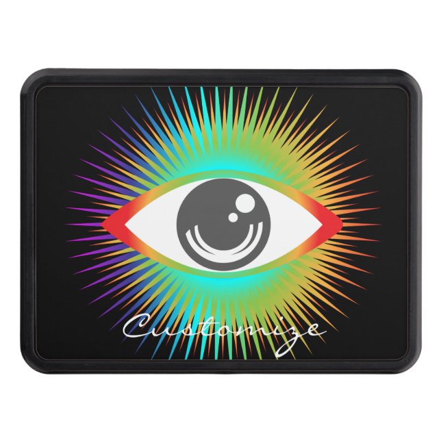 Cute All-seeing Alien Eye Thunder_Cove Hitch Cover (Front)