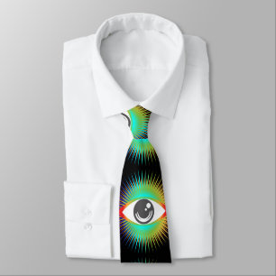 Cute All-seeing Alien Eye Thunder_Cove Neck Tie