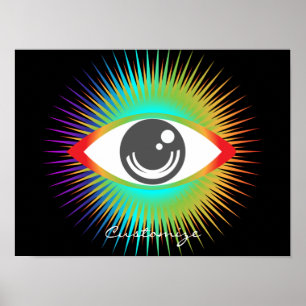 Cute All-seeing Alien Eye Thunder_Cove Poster