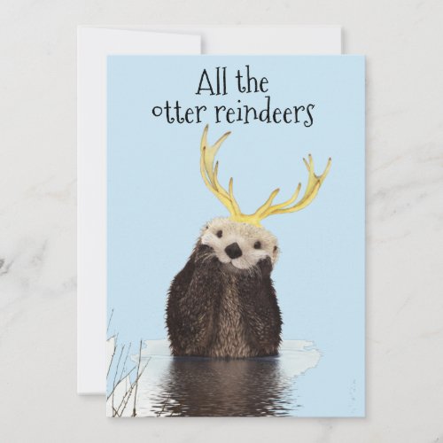 Cute All the Otter Reindeers Cute Holiday