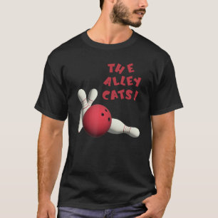 Cute Alley Cats Bowlers Teams Tournaments T-Shirt