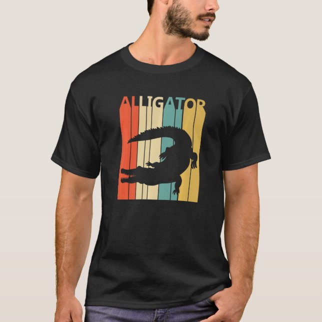 Cute Alligator Animal  T-Shirt (Front)