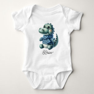 Cute Alligator Baby Bodysuit