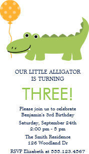 crocodile invitations zazzle