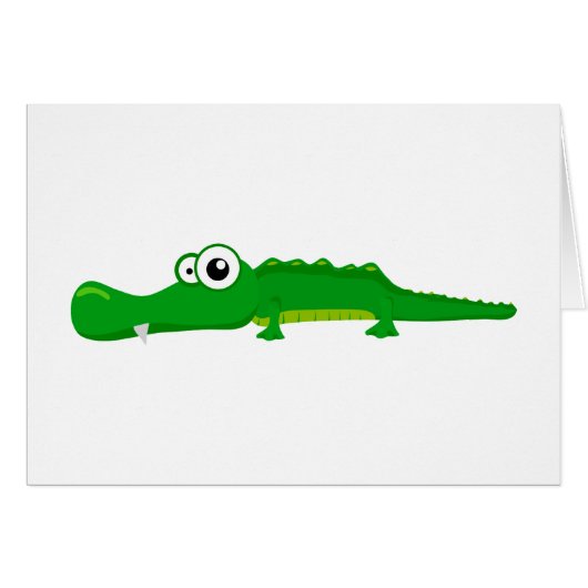 Cute alligator cards (Front Horizontal)