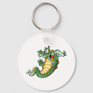 Cute Alligator Cartoon Keychain