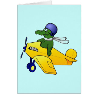 Cute Alligator/Crocodile Character Cards