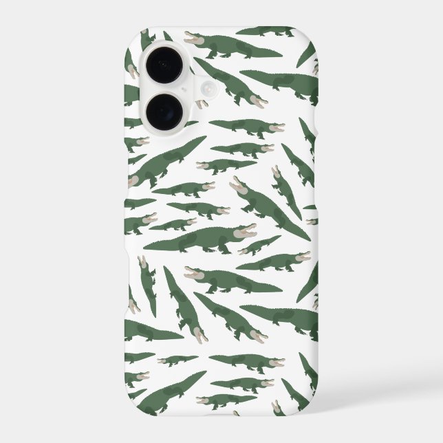 Cute Alligator Crocodile Pattern Case-Mate iPhone Case (Back)