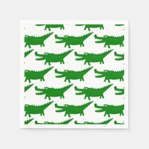  Cute Alligator Drawing Napkins