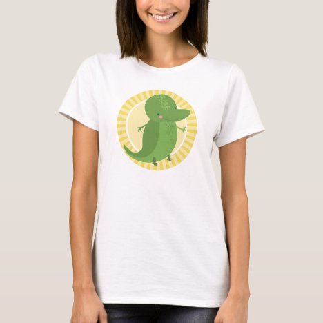 Cute Alligator - Funny Yellow Green Crocodile T-Shirt