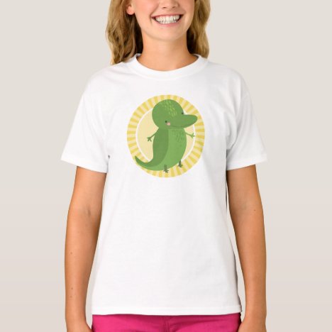 Cute Alligator - Funny Yellow Green Crocodile T-Shirt