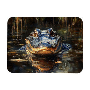 Cute Alligator in the Florida Everglades Flexible Magnet