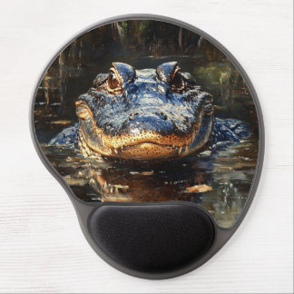 Cute Alligator in the Florida Everglades Painting Gel Mouse Pad