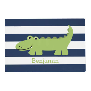 Cute Alligator Kids Placemat