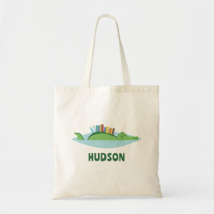 Cute Alligator Library Tote Bag