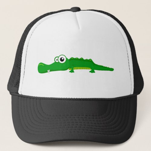 Cute alligator trucker hat