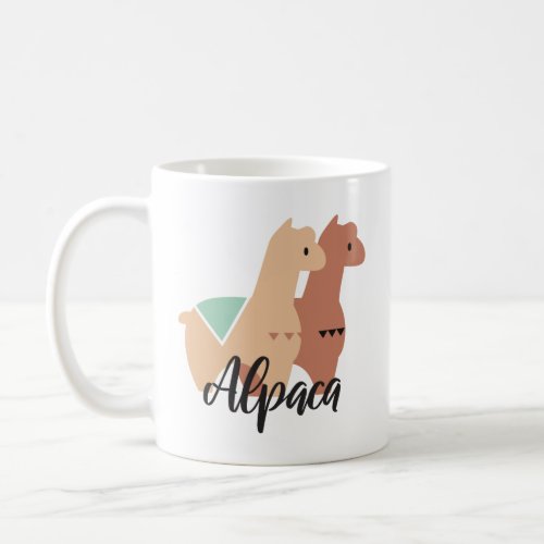 Cute Alpaca Alternate Design Coffee Mug