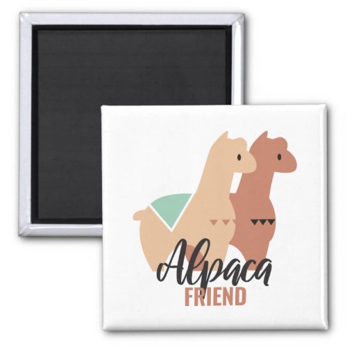 Cute Alpaca Alternate Design Magnet