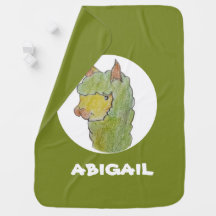 Cute alpaca face art