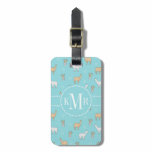 Cute Alpaca Llama Cactus Pattern Luggage Tag Cute Alpaca Llama Cactus Pattern Luggage Tag