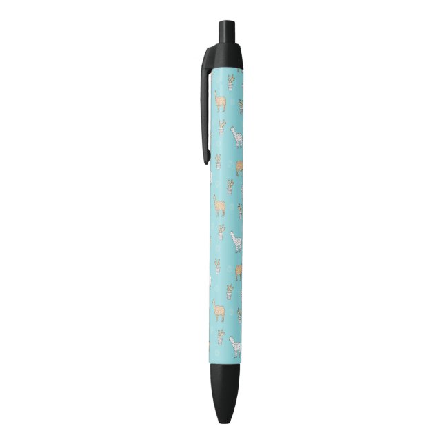 Cute Alpaca Llama Cactus Pattern Pen (Top (Vertical))