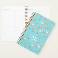 Cute Alpaca Llama Cactus Pattern Planner
