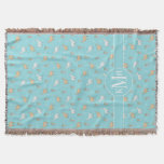 Cute Alpaca Llama Cactus Pattern Throw Blanket