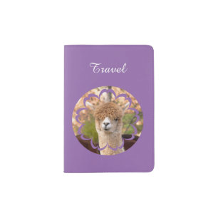 Cute Alpaca Passport Holder