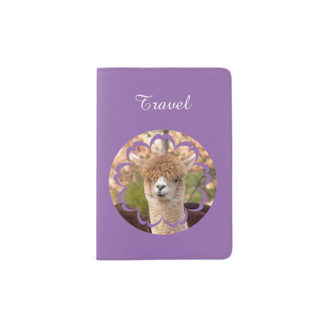 Cute Alpaca Passport Holder (Front)