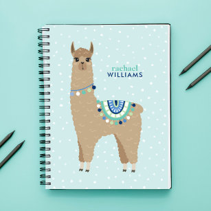 Cute Alpaca Personalized Notebook