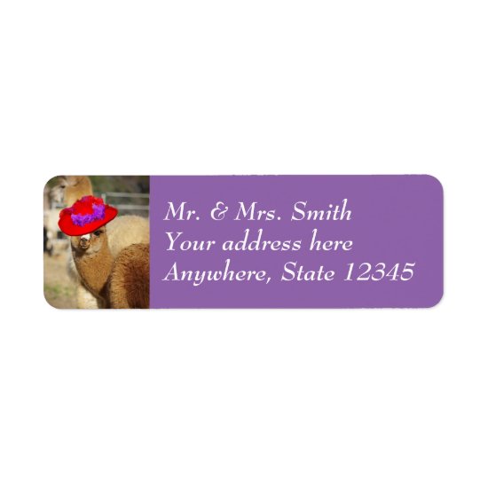 Cute Alpaca Return Address Labels