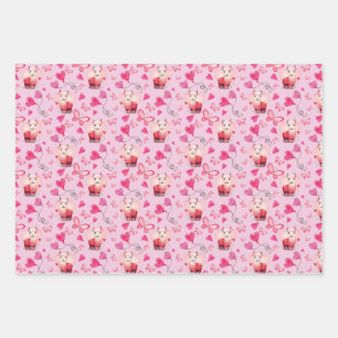 Cute Alpaca Valentine's Day Wrapping Paper