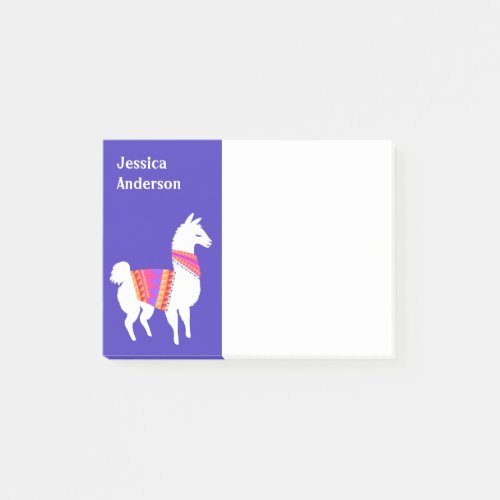 Cute Alpaca White Llama No Prob_Llama Post_it Notes