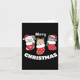 Cute Alpacas In Christmas Stockings For Christmas Card